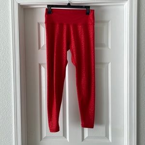 Buffbunny red cheetah print leggings